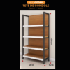 Tête de Gondole DESIGN BOIS - H:160cm - MÉTAL/BOIS