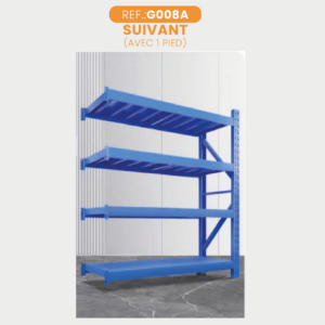 Rayonnage LÉGER Entrepôt/Supermarché - SUIVANT - L200 × P50cm