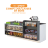 Comptoir/Caisse DROIT Bois - 150x60x90cm - Ergonomique