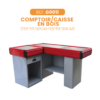 Comptoir/Caisse MODULAIRE Bois - Forme L - Grande Surface