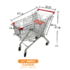 Caddie/Chariot de Course Standard - Robuste 60L