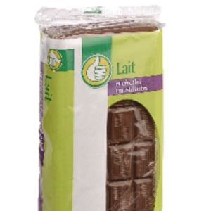 CHOCOLAT LAIT RIZ POUCE 4X100G
